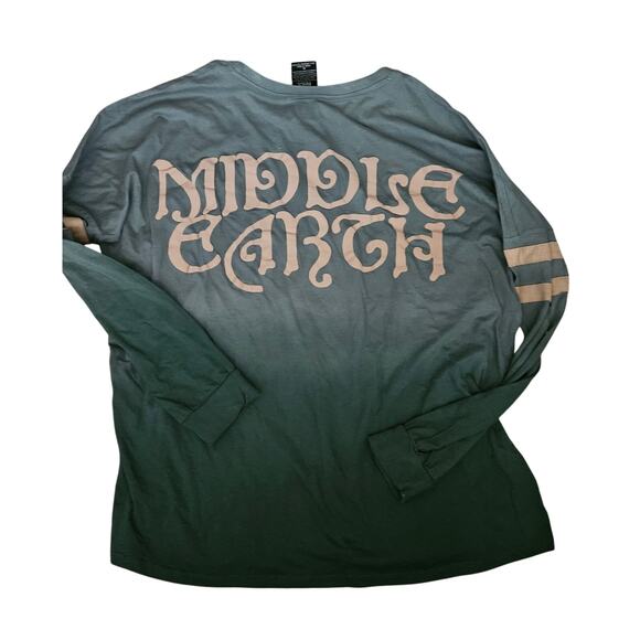 Boxlunch " Middle Earth" Lord of the Rings Men Long Sleee Ombre T-shirt Size XL - Picture 3 of 10